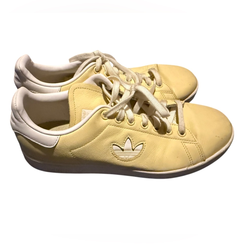 Adidas Stan Smith Originals Men's Shoes Cloud White Easy Yellow sneaker sz 8
